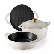 Tramontina 80131/520DS 4-Piece Stackable Enamel Cast Iron Cookware Set