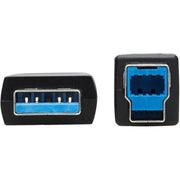 Tripp Lite USB 3.2 Gen 1 Plenum-Rated Fiber Active Optical Cable USB-A to USB-B Black 15m U328F-15M