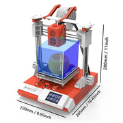 Easythreed OS7303C-US|SN4109 K6 3D Printer for Kids and Beginners, Desktop FDM 3D Printer with 2.4'' Touchscreen Control, 10m PLA Filament, Quick Assembly, Print Size 3.94x3.94x3.94in