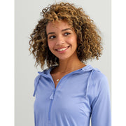 HUK Womens Pursuit Coverup Dress, Performance Fishing Dress with UPF 50+ Sun Protection, Lightweight Quick-Drying Fabric, Adjustable Hem, Hood, Lightning Sky, Small, H6120119