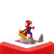 Tonies 10002377 Marvel Toniebox Audio Player Bundle with Spidey and Friends, Red