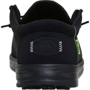 Heydude Wally Work CT Mens Casual Shoes, Composite Toe, Slip-Resistant, Black, Size 12, 44349