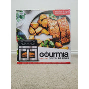 Gourmia 8 Qt Digital Air Fryer with Window and Light, Black Stainless, 7 One-Touch Functions, 450F Cooking, NC6232432