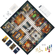Hasbro Clue Classic Mystery Board Game, Family Game for 2-6 Players, Ages 8 and Up, Gold-Plated Weapon Tokens, Sculpted Character Movers, Detective Notepad, F6420