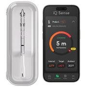 CHEF iQ iQ Sense Smart Wireless Meat Thermometer with 5 Sensors, 4 Ultra-Thin Probes, WiFi Unlimited Range, Heat Safe to 1000F, White, 2025 Gen 3 CQ60-4C-Z3-E-CA