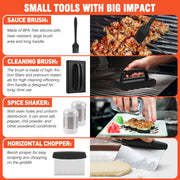 Cshidworld 30-Piece BBQ Grill Accessories Kit, Stainless Steel Barbecue Utensils with Heat-Resistant Handles and Carrying Bag