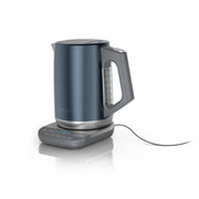 Ninja Precision Temperature Electric Kettle, 7 One-Touch Presets, Rapid Boil, Hold Temperature, 7-Cup Capacity, Blue Stainless Steel