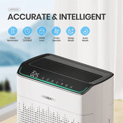 Morento MR5866 Smart Air Purifier, Dual Air Intake, Double-Sided HEPA Filter, Wi-Fi Enabled, Alexa Compatible, 1290 Sq Ft Coverage, White, MR5866
