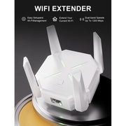 CLKI kue-FR5 2024 WiFi Extender, White