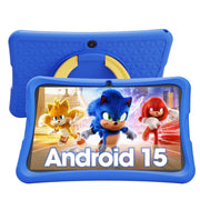 DigiLand 10.1 Inch Kids Tablet, Android 15, 6GB RAM, 64GB Storage, Parental Controls, Blue, MID1050-Kids