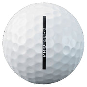 Vice Golf Pro Zero Premium 3-Piece Fused Urethane Golf Balls, White, 1 Dozen, 344 Dimple Pattern