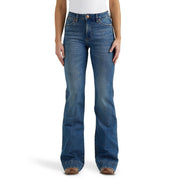 Wrangler Women's Retro Bailey High Rise Trouser Jeans, Vintage Medium Wash Denim, Flared Leg, 5 Pocket Styling, 1011MPESY-30X30