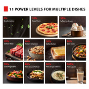 Toshiba Countertop Microwave Oven, 0.9 Cu Ft, 900W, Stainless Steel, 6 Auto Menus, Child Lock, Mute Function, ML-EM09PA(SS)