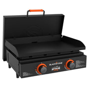 Blackstone Adventure Ready Portable Griddle, 2-Burner, 22 in Propane Flat Top Grill with Hard Cover, Black, 2484