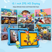XGODY N02 PRO 12GB RAM 128GB ROM 10 inch Learning Tablet with Case, Blue