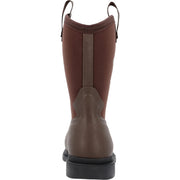 Muck Boot Men's Chore Western Mid Waterproof Work Boots, Square Toe, Pull-On Straps, Brown, MCHWM90