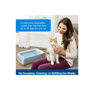 PetSafe PAL00-16806 ScoopFree Automatic Self Cleaning Covered Cat Litter Box,Front Entry Gray