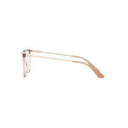 Vogue Eyewear Womens Cat Eye Prescription Eyewear Frames, Top Brown/Crystal, 54 mm, Full-Rim Plastic