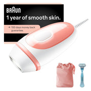 PROCTER & GAMBLE Braun Silk Expert Mini PL1014 IPL At-Home Hair Removal System for Women, White and Pink - Rechargeable