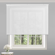 Mainstays Light Filtering Slow Release Cordless Roller Shade, White, 46x72 in, 16525107679