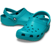 Crocs Classic Clog, Turbo Teal, Lightweight Water-Friendly Unisex Shoes, Size 10 Women/8 Men, 10001