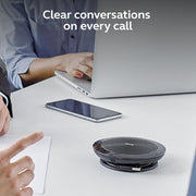 Jabra Speak 510 Portable Speakerphone, Wireless Bluetooth and USB Connectivity, Crystal-Clear Audio, 360-Degree Microphone, Compact Black, 7510-209-01