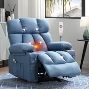 JONPONY XL-1273 Manual Recliner Chair with Heat Therapy and Massage Function, Heavy Duty Reclining Mechanism