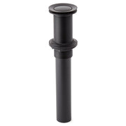 Signature Hardware SH439075MB Extended Press Type Pop-Up Bathroom Drain - No Overflow - Matte Black