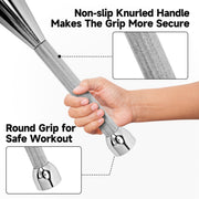 Gomok Macebell Clubbell Adjustable Steel Weighted Club 6.6-26.4 lb Silver for Muscle Building Shoulder Grip Forearms Workout
