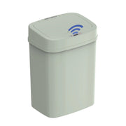 Nine Stars NSTB3 Automatic Bathroom Trash Can, 3.2 Gallon Plastic Motion Sensor Garbage Bin with Soft Close Lid, Green