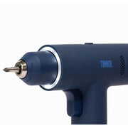 TINKR Cordless Brushless Power Drill, 12V, 30 Torque Settings, Dual Speed, LED Display, USB-C Rechargeable, Soft Grip, Midnight Blue, 18-Piece Multi-Bit Kit