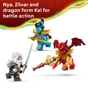 LEGO Ninjago Zilvar and Grimtak Dragon Beast Building Kit, 232 Pieces, Ages 7+, 6585684