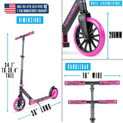 Madd Gear 426-624 Eclipse Commuter 200mm Wheels Scooter, Black