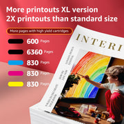 AUMOK 281XXL 280XXL Ink Cartridges Compatible for Canon Ink 280 and 281 Work for Canon Pixma TR8520 TR8620a TS8120 TS9120 Ink