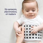 Nanit Breathing Wear Band, Medium, Pebble Grey, 100% Cotton Sensor-Free Breathing Motion Monitoring B331GUS