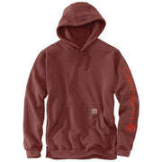 Carhartt Men's Durham Garment-Dyed Relaxed-Fit Hooded Sweatshirt, Dark Spice Red, Medium, 106253RD6-M