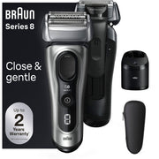 Braun 8577cc Series 8 Electric Shaver with 5 in 1 SmartCare Center - Galvano Silver