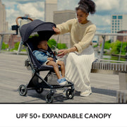 Evenflo Hummingbird Ultra-Lightweight Carbon Fiber Umbrella Stroller, Crest Gray, Up to 55 lb Capacity, ST300112509