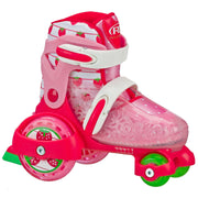 Roller Derby 1963BM Fun Roll Girl's Junior Adjustable Roller Skates, Pink, Medium