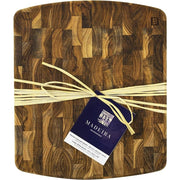 Madeira 1038 Canary Teak End-Grain Utility Cutting Board, 11.5
