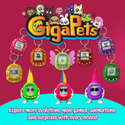 Top Secret Toys GigaPets StarCat CompuKitty Virtual Interactive Pet Keychain, Dual Pets, Classic and Magic Edition, Kids 5 and Up, 1108