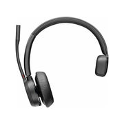 Poly Voyager 4310-M Wireless Noise Cancelling Single Ear Headset with Mic - Bluetooth 5.2, 24 Hours Talk Time, Acoustic Fence Technology