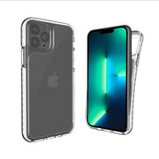 iHome 2IHPC1111W9W2 Velo Silicone Impact Case for iPhone 13 Pro, Clear/White