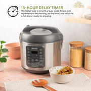 Aroma ARC-5200SG Professional 20-Cup (Cooked)/5Qt. Digital Rice & Grain Multicooker