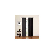 Eclipse 14789074X063AEG Phoenix Blackout Window Curtain Panel Pair, Black