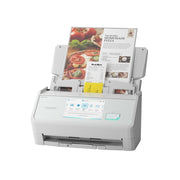 Ricoh ScanSnap iX2500 Document Scanner, Wireless and USB, 100-Sheet ADF, 45ppm, 600 dpi, Large Touchscreen, White, PA03860-B105