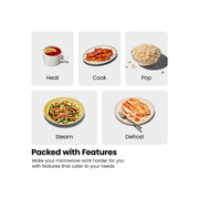 Chefman 0.9 Cu Ft Counter Microwave RJ55-SS-9 - STAINLESS STEEL ONE SIZE