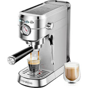 Casabrews CM5418 Espresso Machine with Milk Frother Steam Wand