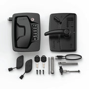 RVLock Atlas Keyless Motorhome Door Lock, Full Metal Construction, Backlit Silicone Keypad, USB-C Rechargeable Battery, Black, Atlas Gen 2