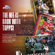 Topps 2025 Chrome NFL Football Value Box, Autographed Rookie and Veteran Cards, Chrome Finish
